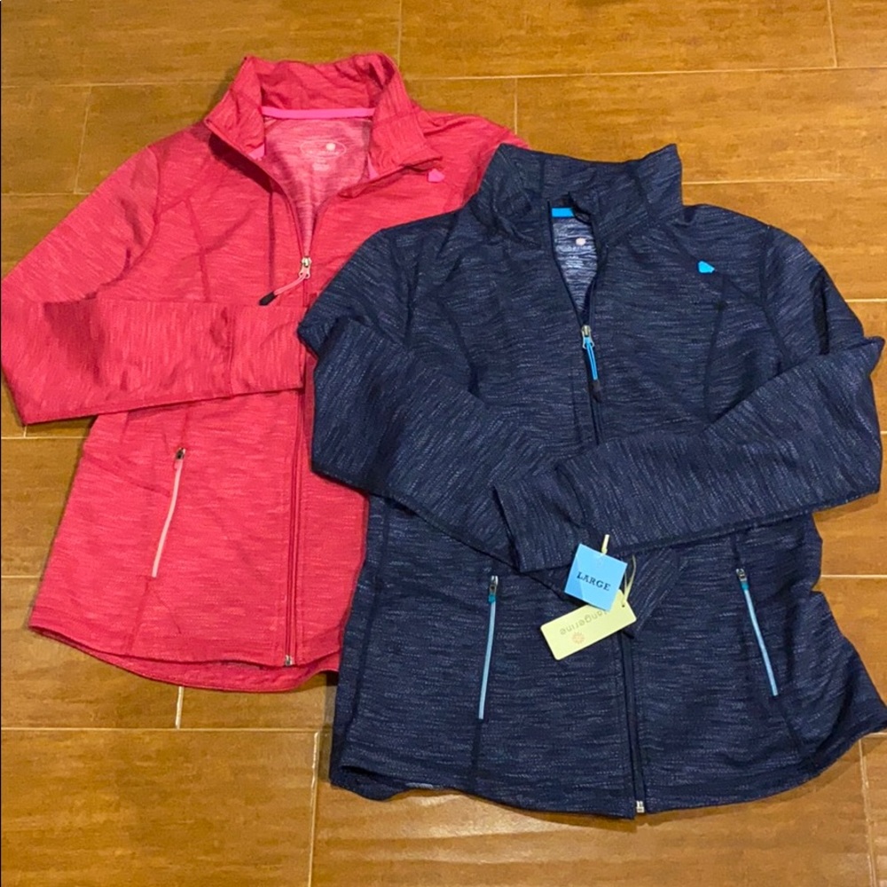 Tangerine athletic jackets